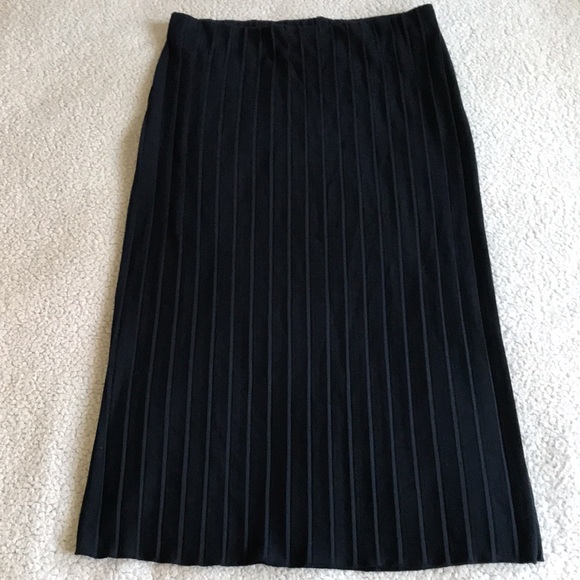 Zara pleated knit pencil skirt L New - Picture 5 of 14